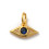 Pendentif oeil articulé + zircon vert