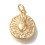 Pendentif oeil articulé + zircon vert