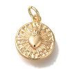 Pendentif oeil articulé + zircon vert