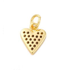 Pendentif coeur + zircon