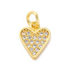 Pendentif oeil articulé + zircon vert