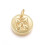 Pendentif oeil articulé + zircon vert
