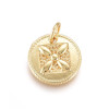 Pendentif oeil articulé + zircon vert