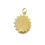 Pendentif oeil articulé + zircon vert