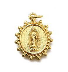 Pendentif médaille vierge
