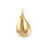 Pendentif oeil articulé + zircon vert