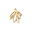 Pendentif oeil articulé + zircon vert