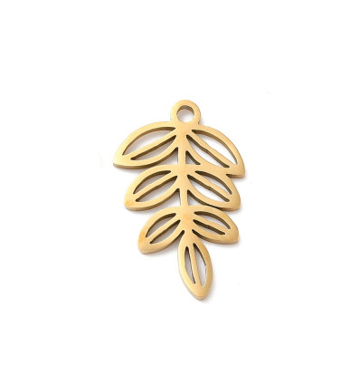 Pendentif oeil articulé + zircon vert