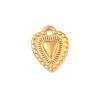 Pendentif oeil articulé + zircon vert