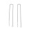 Support rond ondulé brossé pour boucles d'oreilles (2pcs)