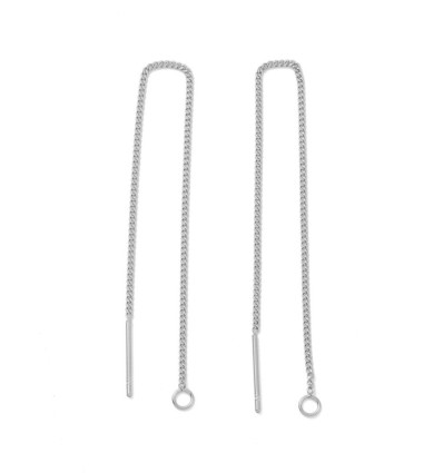 Support rond ondulé brossé pour boucles d'oreilles (2pcs)