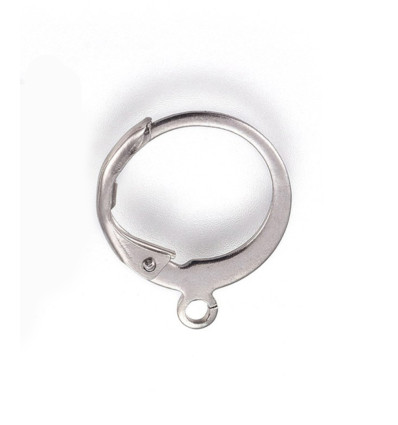 Dormeuses ronde en acier (1paire)