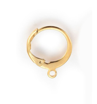 Dormeuses ronde en acier (1paire)