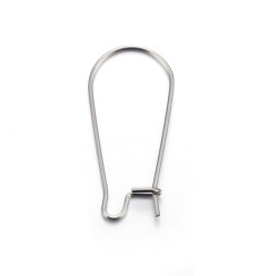 Créole ovale acier inoxydable (1paire)