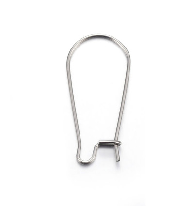 Créole ovale acier inoxydable (1paire)