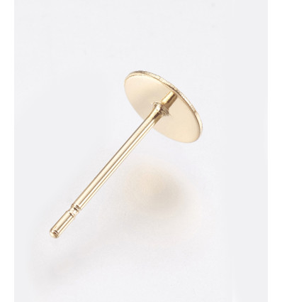 clou d'oreille avec plateau en acier