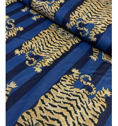 Tissu Sakura on blue by Kokka