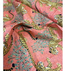 Tissu Sakura on blue by Kokka