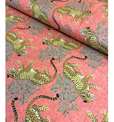 Tissu Sakura on blue by Kokka