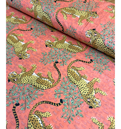 Tissu Sakura on blue by Kokka