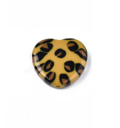 Lot de perles petits fleurs margueritte en acrylique (20pcs)