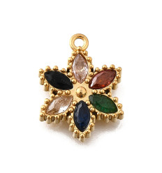Pendentif fleur 6 pétales