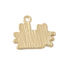 Pendentif crabe + émaille