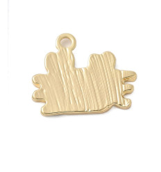 Pendentif crabe + émaille