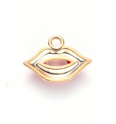 Pendentif bouche rouge