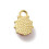 Pendentif oeil articulé + zircon vert