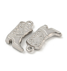 Pendentif botte en acier inox