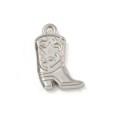 Pendentif botte en acier inox