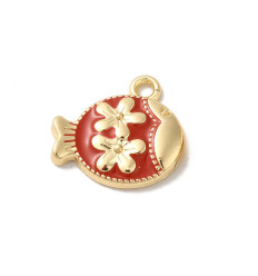 Pendentif oeil articulé + zircon vert
