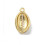 Pendentif oeil articulé + zircon vert
