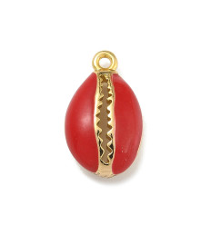 Pendentif cauri émaillé