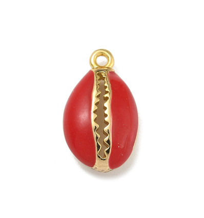Pendentif oeil articulé + zircon vert