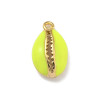 Pendentif oeil articulé + zircon vert