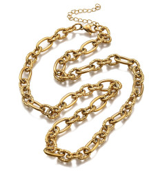 Collier chaine avec fermoir acier inoxydable