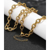 Collier chaine avec fermoir acier inoxydable