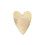 Pendentif coeur plat strié