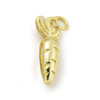 Pendentif oeil articulé + zircon vert