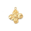 Pendentif oeil articulé + zircon vert