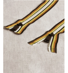 15 cm - zip non séparable lurex