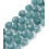 10mm - jade teinté ovale à facette - Chapelet pierre