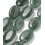 18x13mm - jade teinté ovale lisse - Chapelet pierre