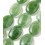 18x13mm - jade teinté ovale lisse - Chapelet pierre