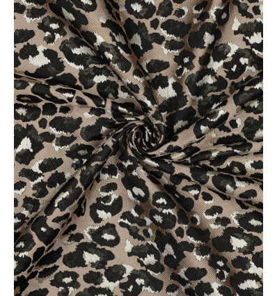 Tissu jacquard bio "Leaf" - Mind The Maker