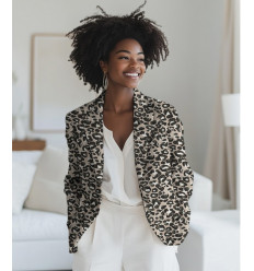 Tissu jacquard bio "Leaf" - Mind The Maker