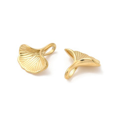 Pendentif feuille de ginko plate