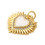 Pendentif oeil articulé + zircon vert